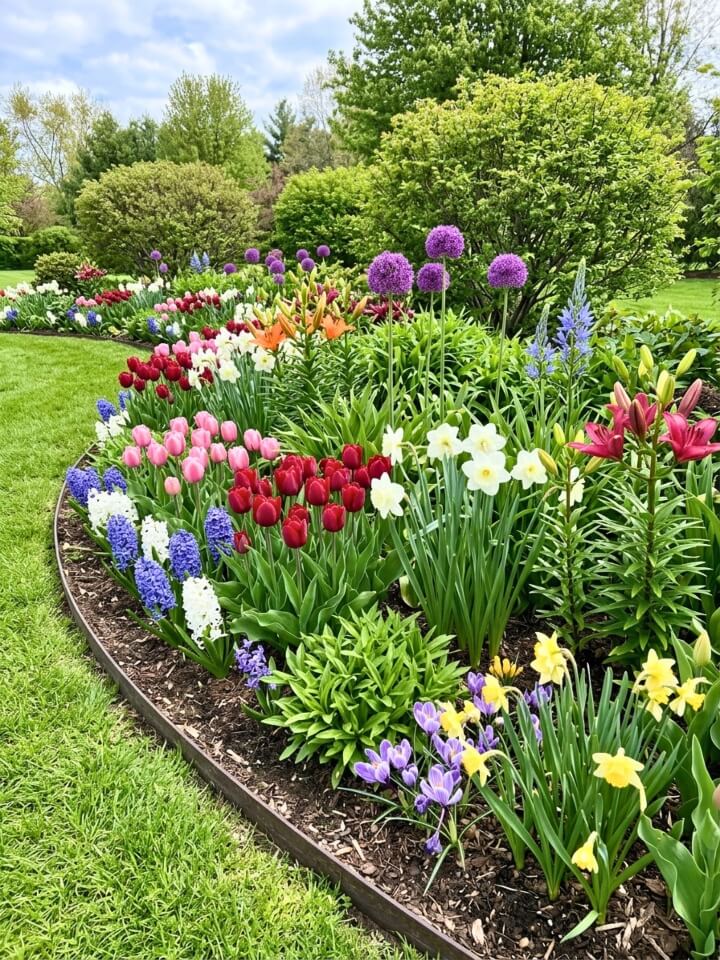 bulb succession planting continuous seasonal blooms