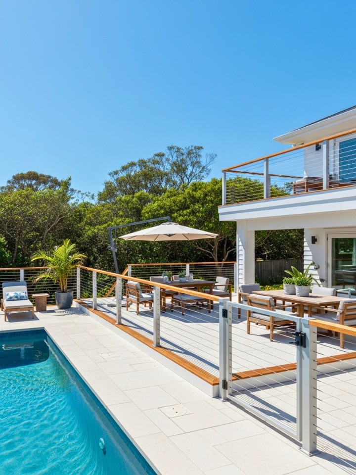 cable railing pool fence