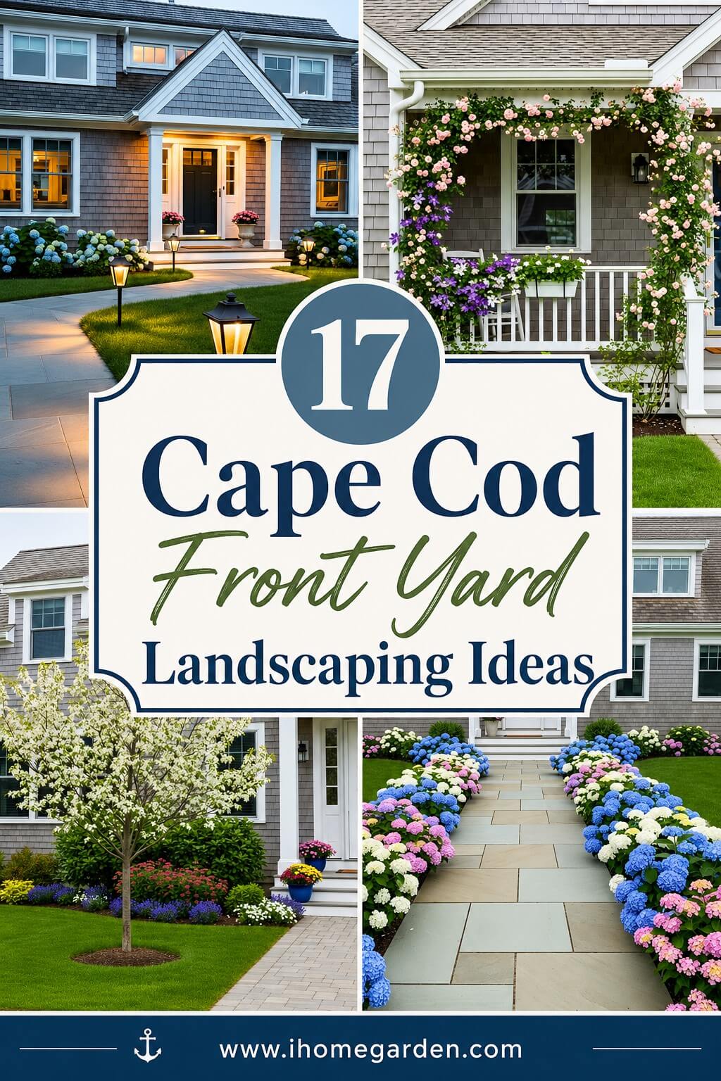 cape cod front yard landscaping ideas