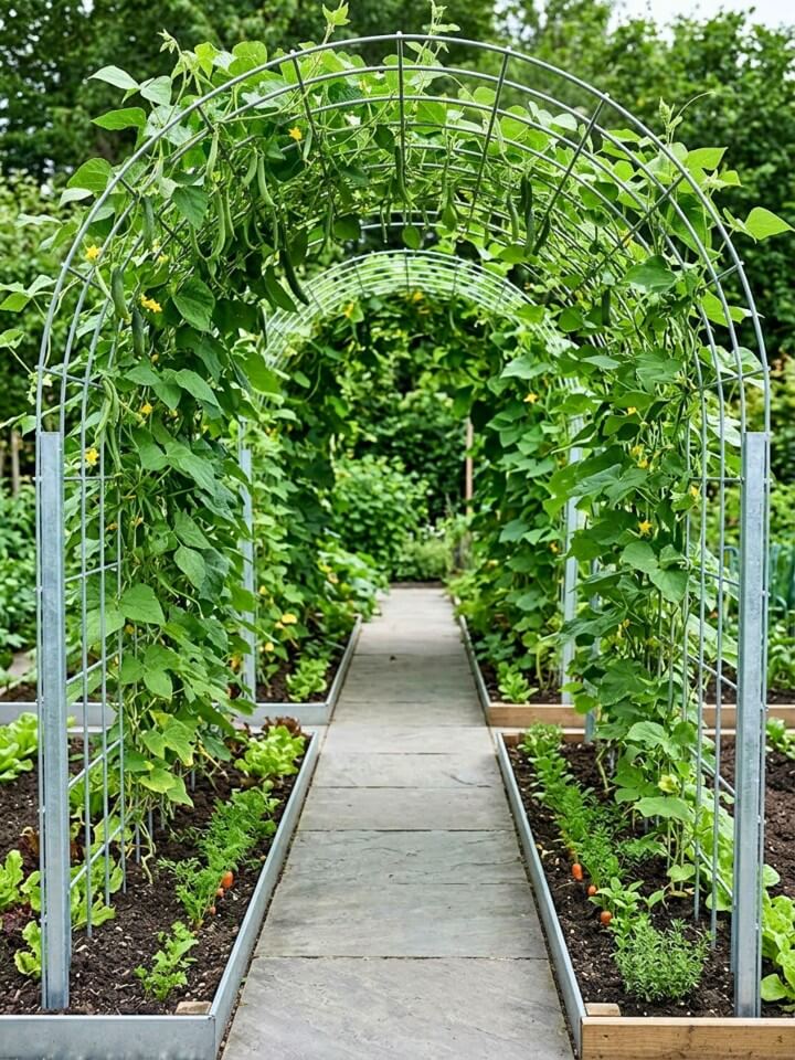 classic garden arch cattle panel trellis