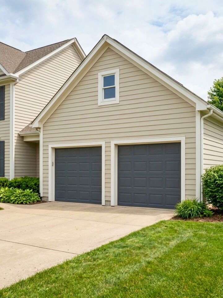 classic horizontal lap garage siding