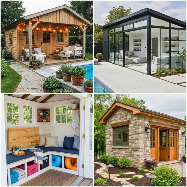 clever small pool house ideas