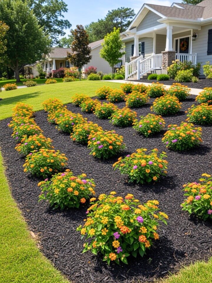 colorful ground cover ideas for sloped front yards
