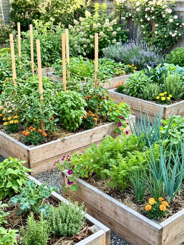 companion planting garden layout
