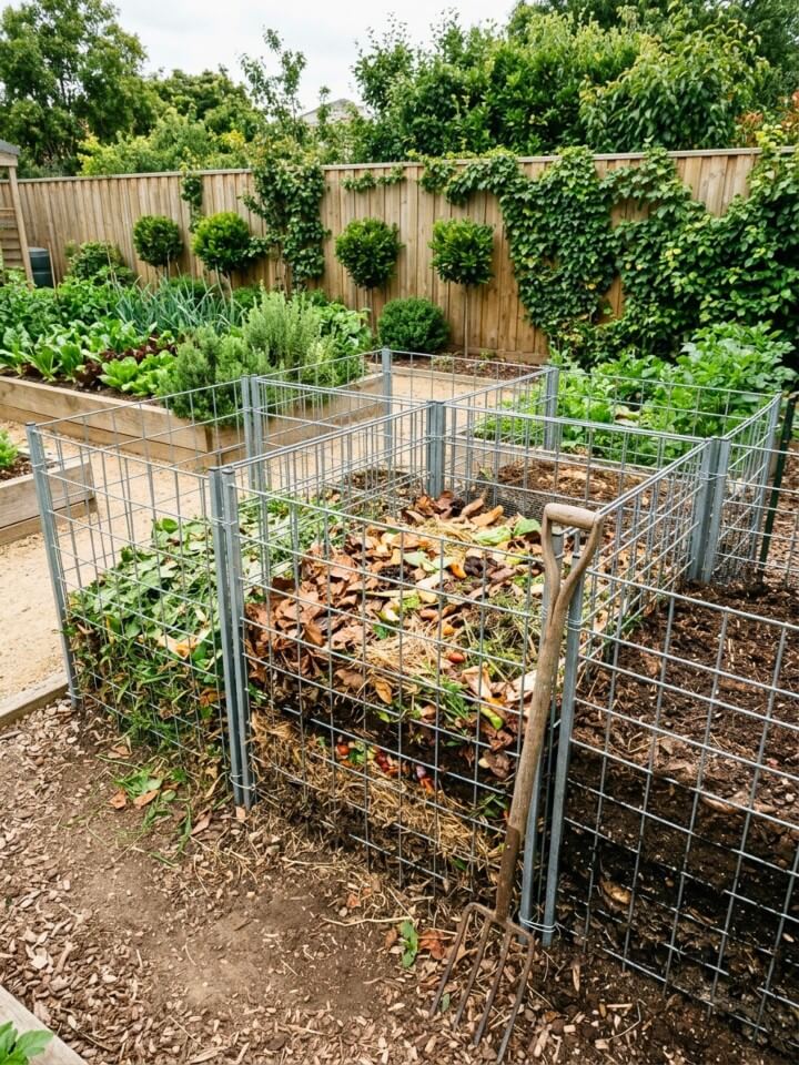 compost bin garden panels