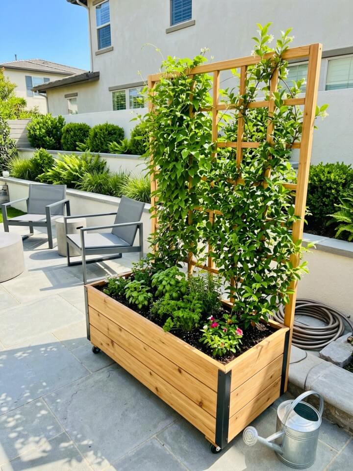 convertible removable trellis smart garden planter box