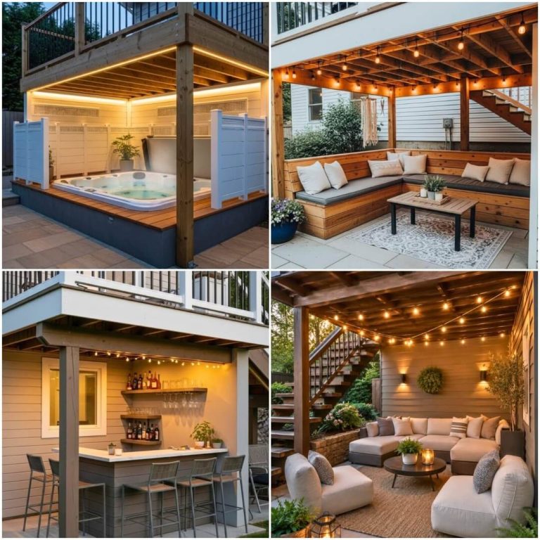 cool under deck patio ideas