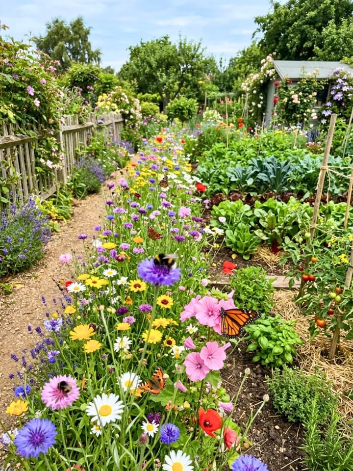 cottage pollinator wildflower strips