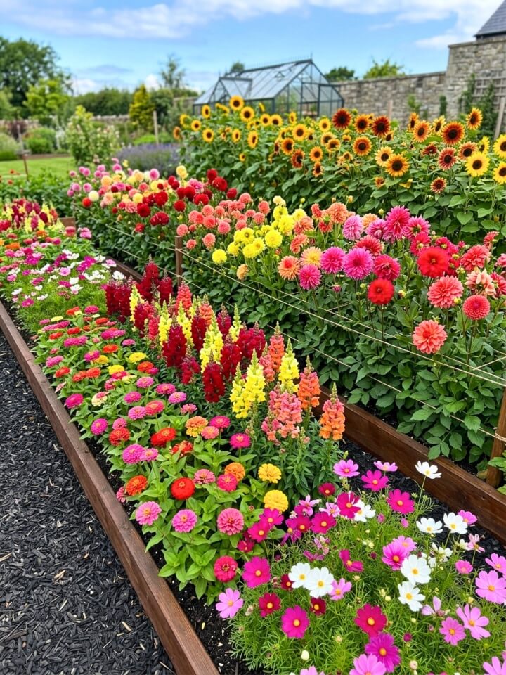 cut flower garden planting home arrangements