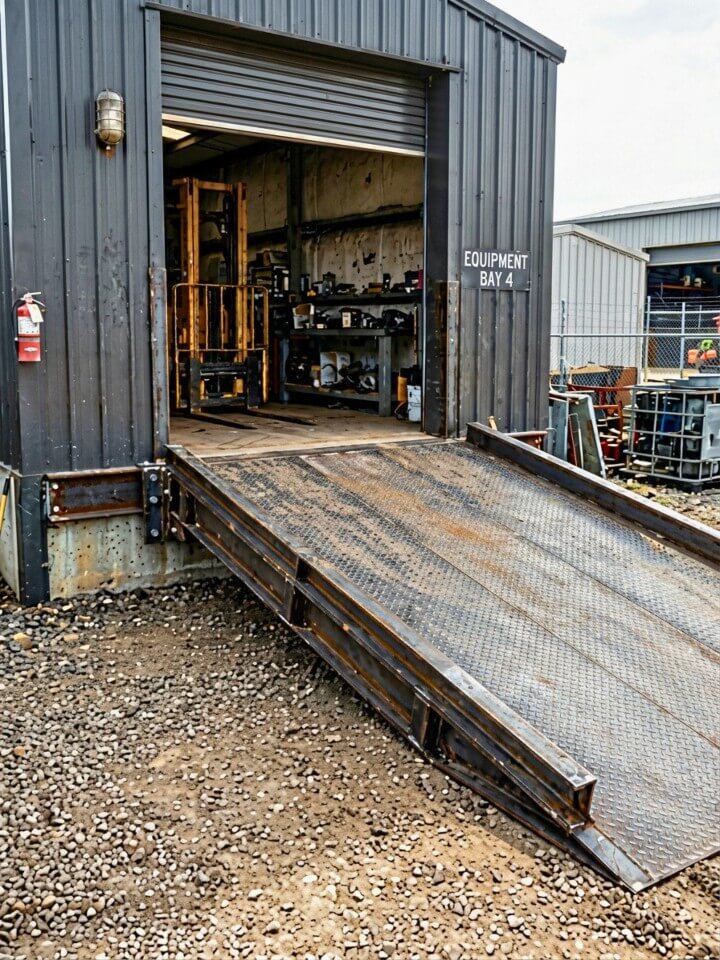 diamond plate equipment entry