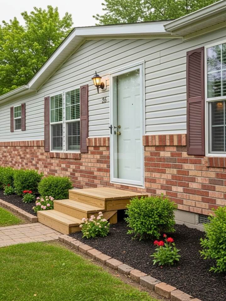faux brick exterior panels classic look for mobile homes