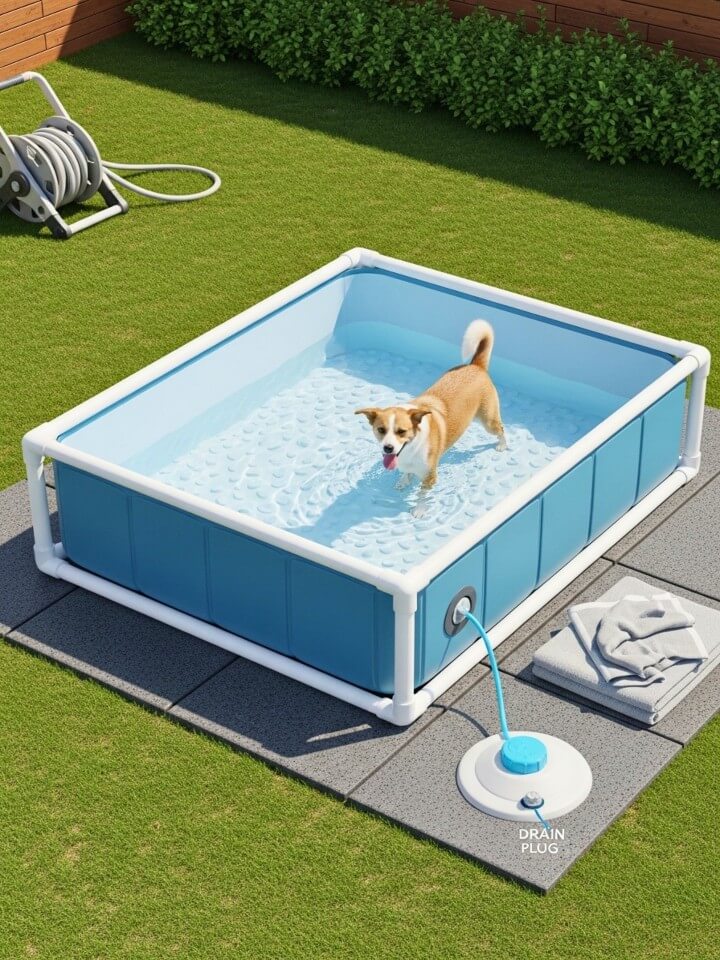 foldable pvc water pool for quick setup