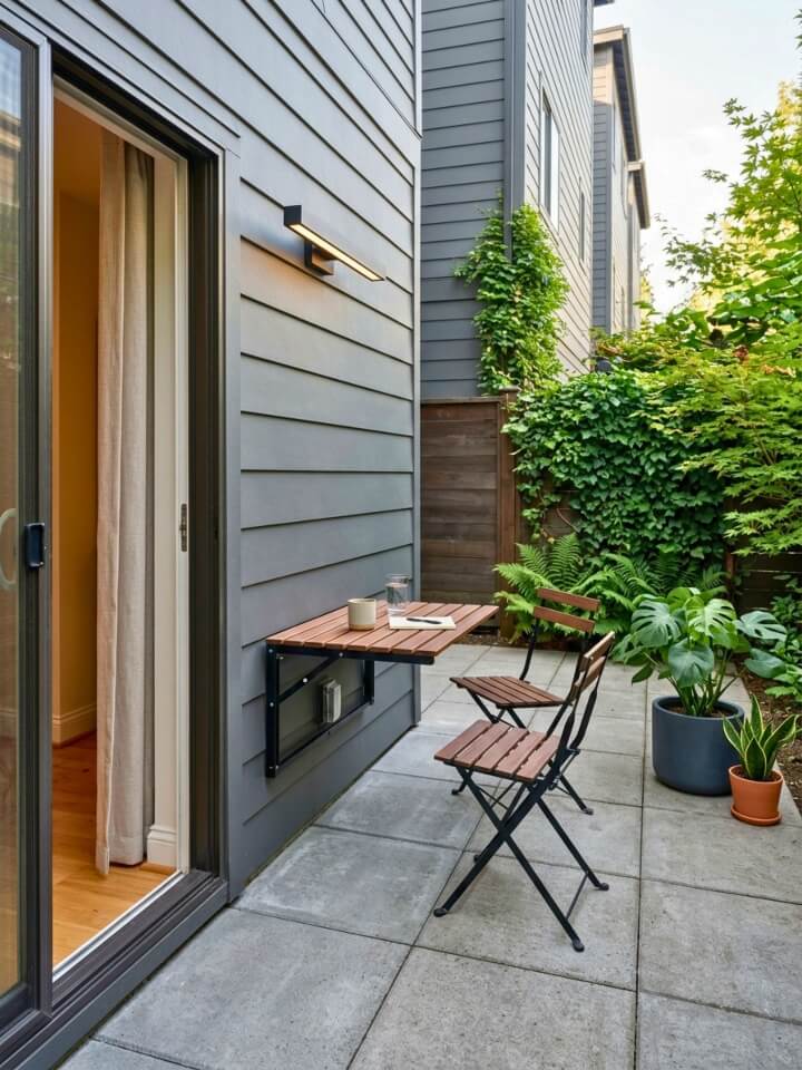 foldable wall mounted table for small space living