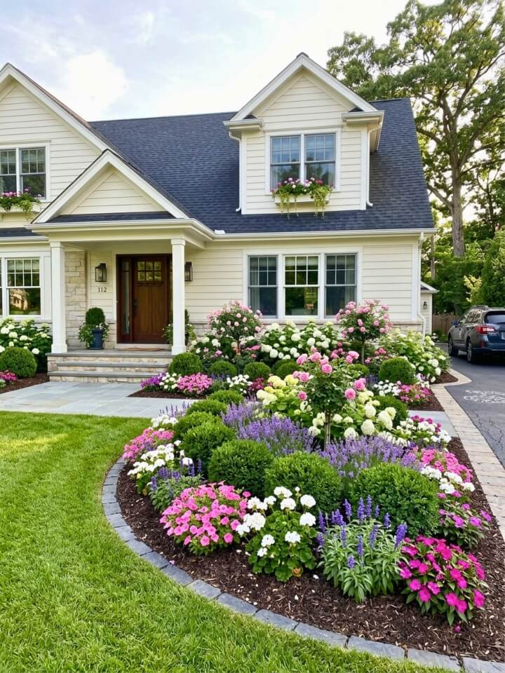 foundation planting home exterior landscape design