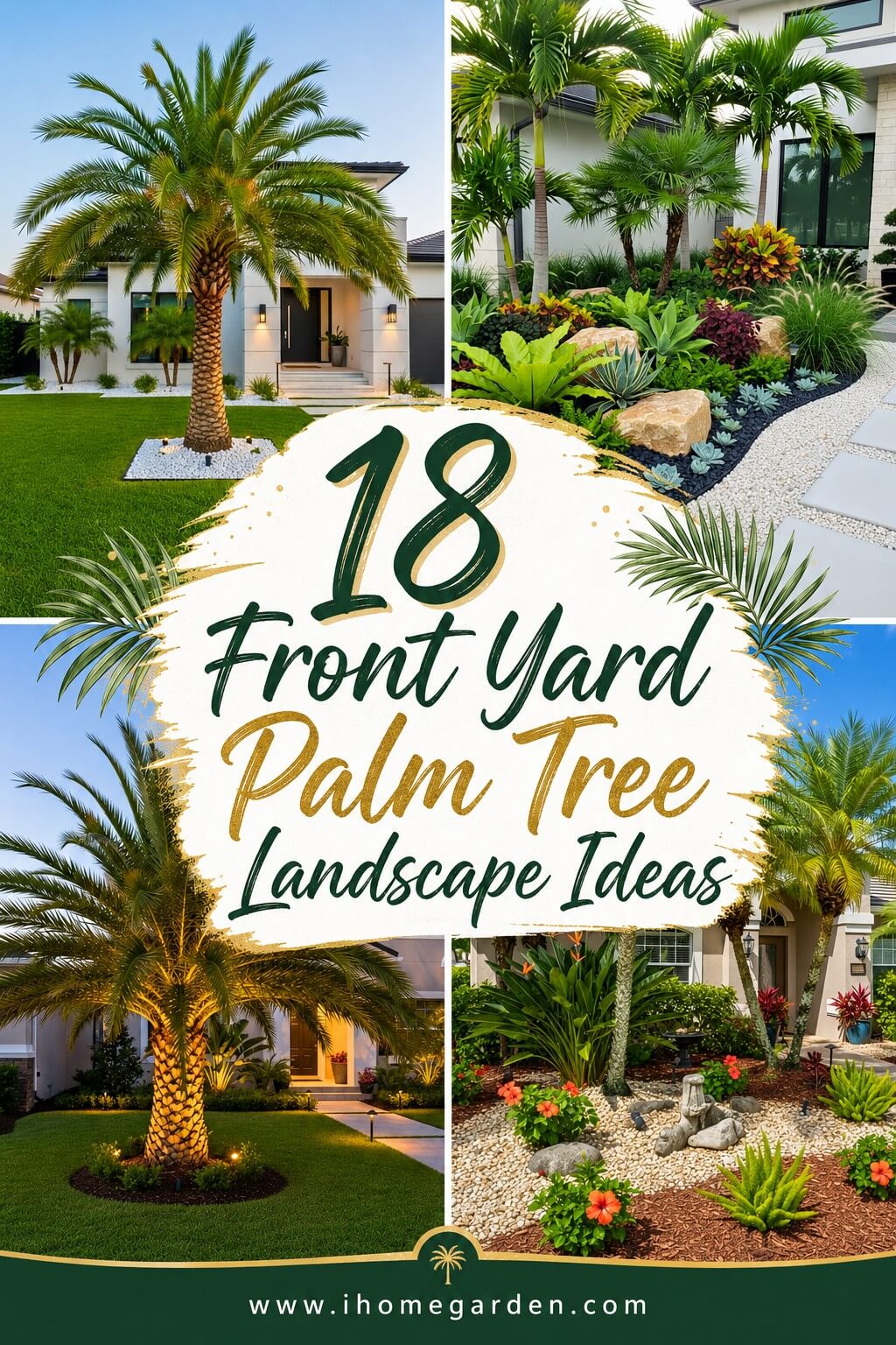 front yard palm tree landscape ideas to consider