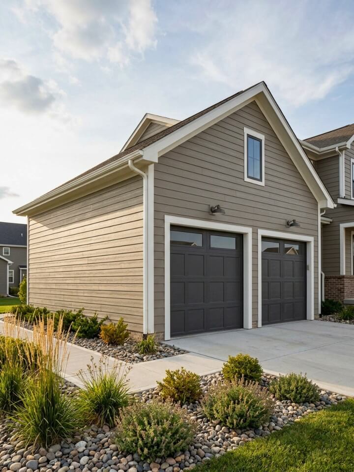 garage fiber cement siding durable low maintenance