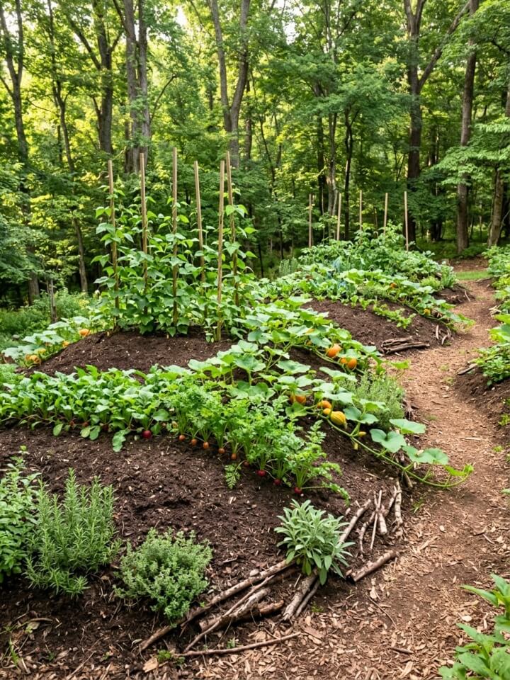 hügelkultur vegetable garden bed