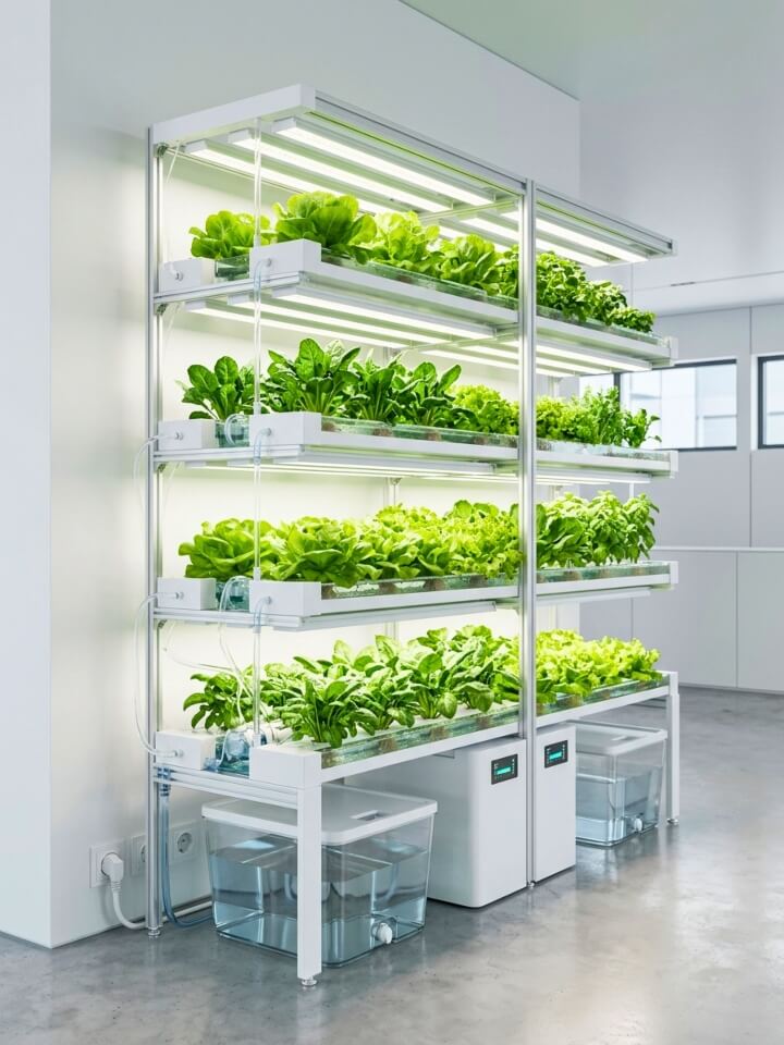 hydroponic garden setup