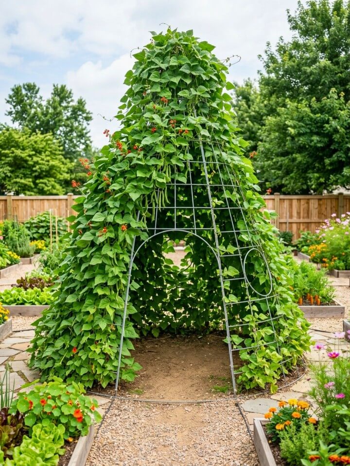 kids bean teepee garden playhouse