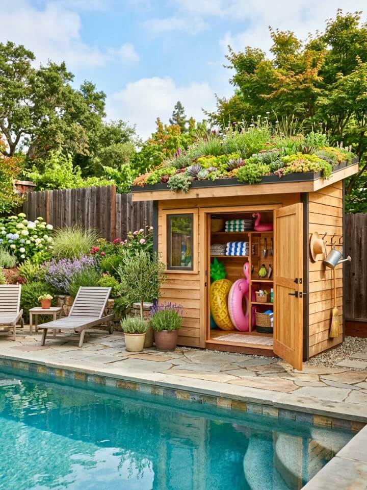 living roof garden shed