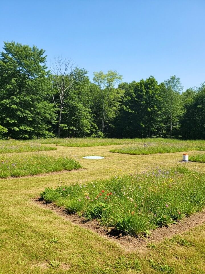 meadow style planting for open lawn spaces