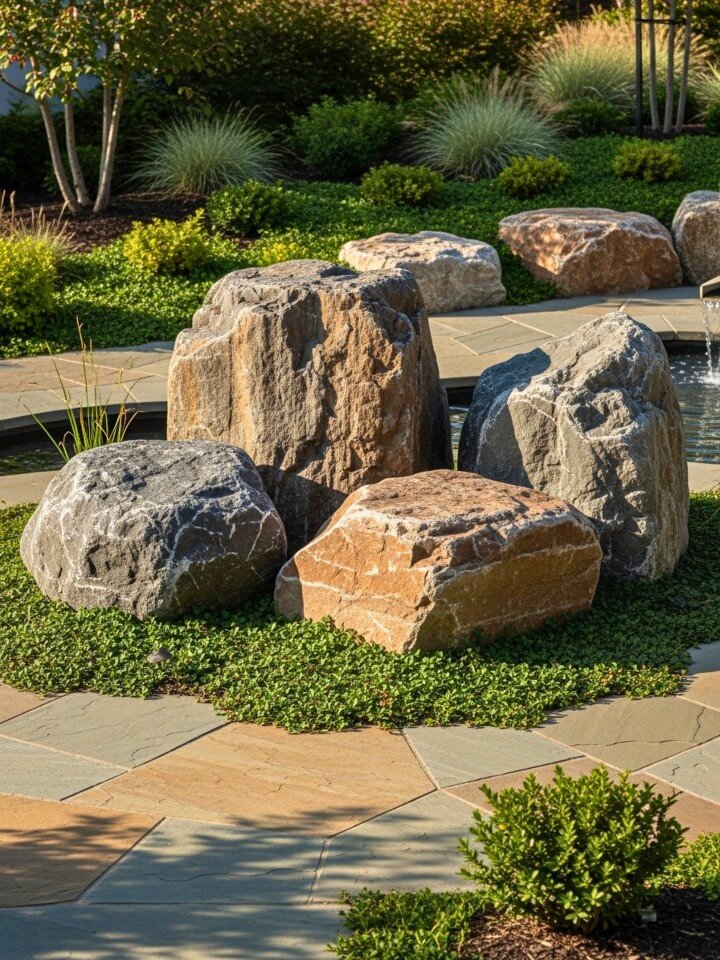 natural boulder cluster for a stunning landscape focal point