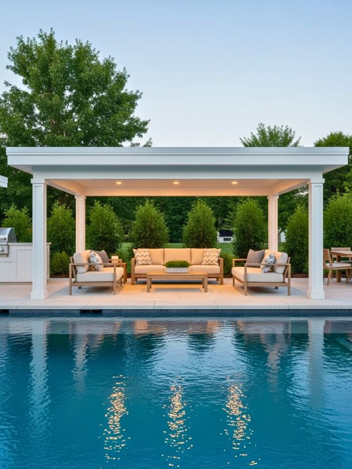 open air backyard lounge