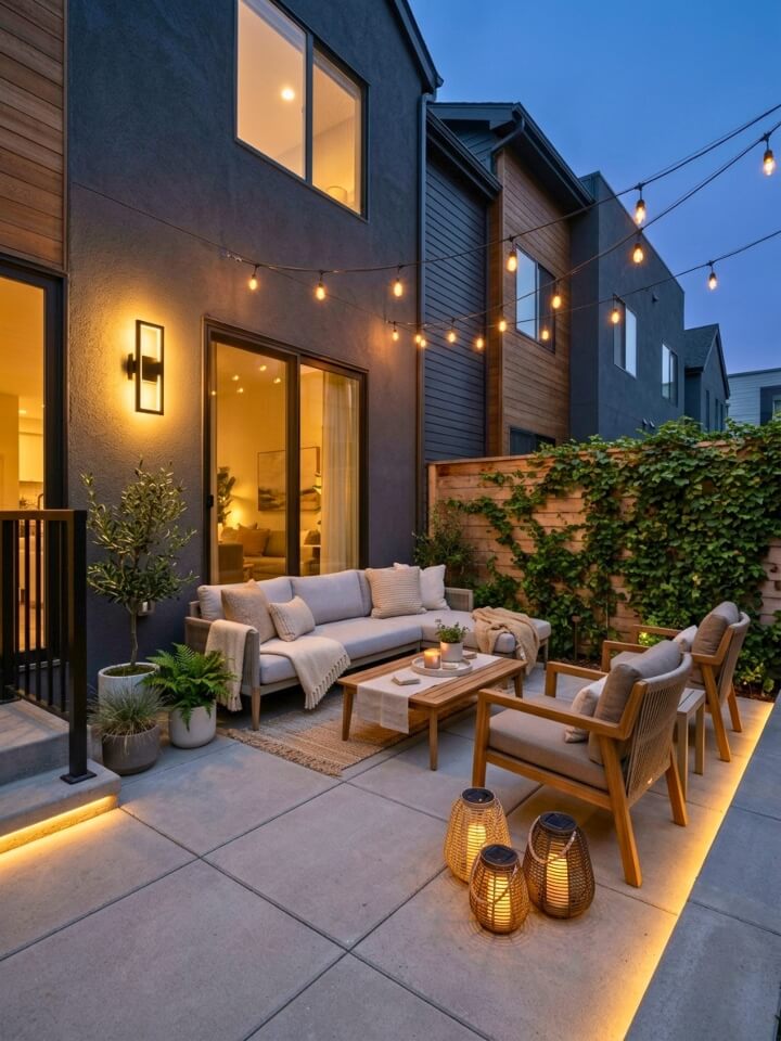 outdoor lighting for urban patio design