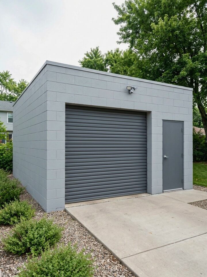 painted concrete block budget exterior finish