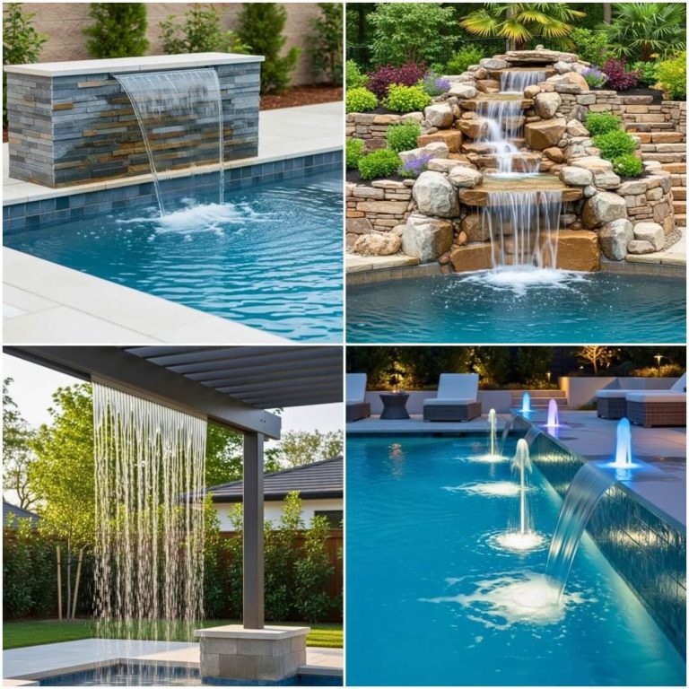 pool fountain ideas