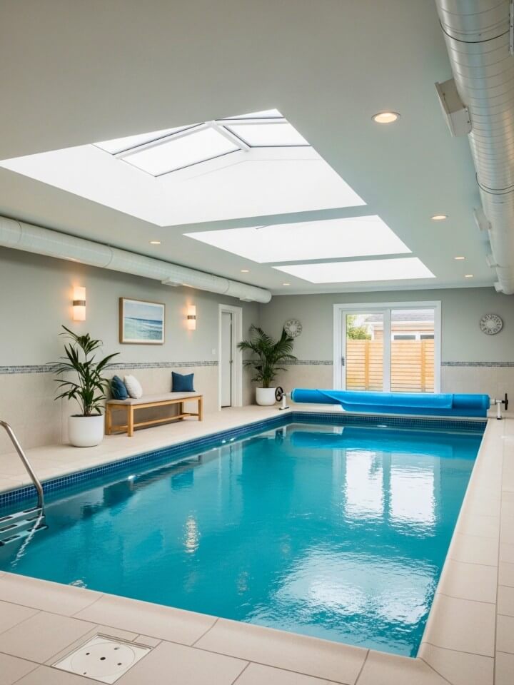 pools with skylights for bright space