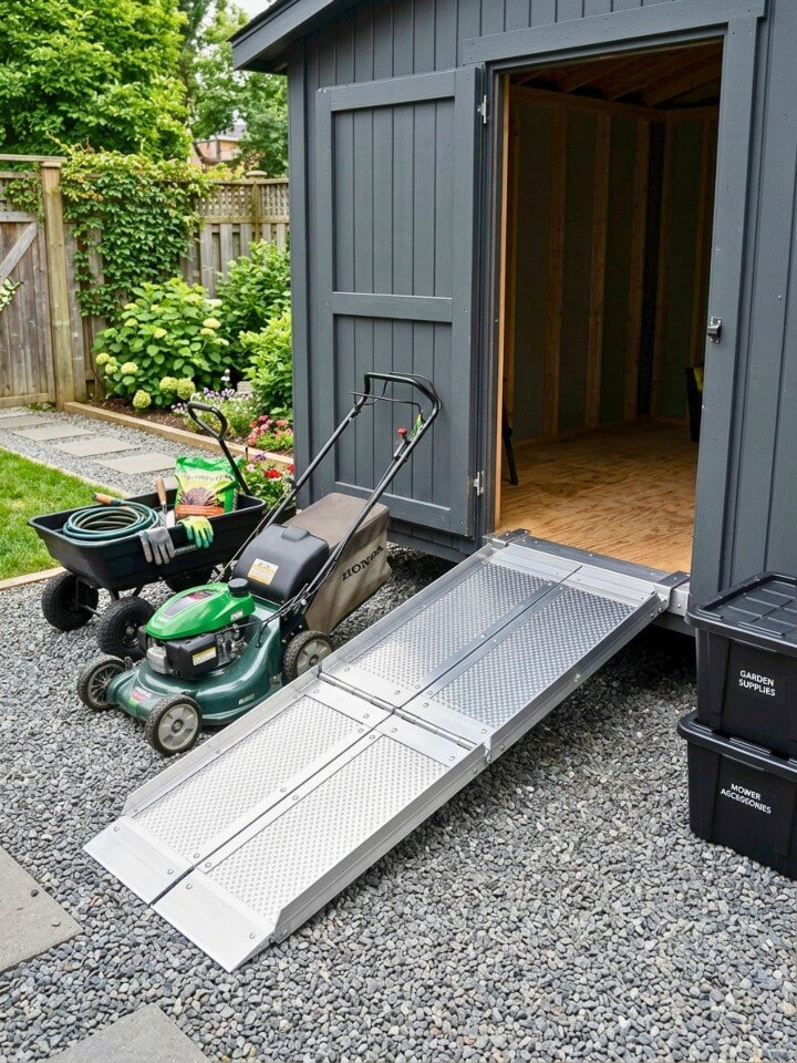 portable aluminum loading ramp