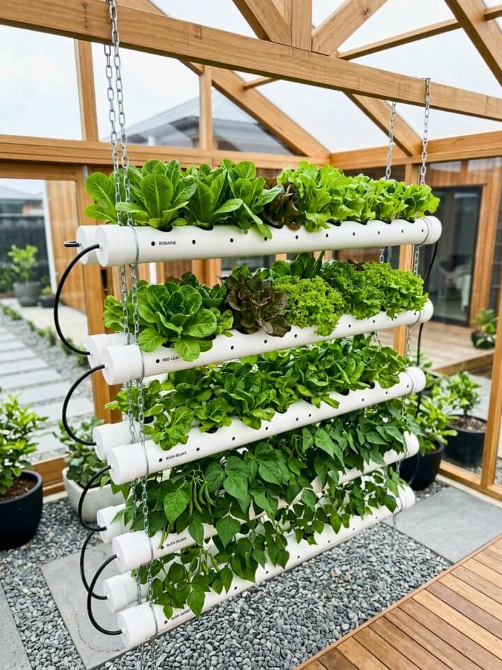 pvc pipe vertical planter