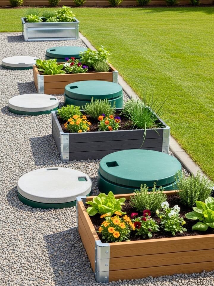 raised planters for flexible garden corners
