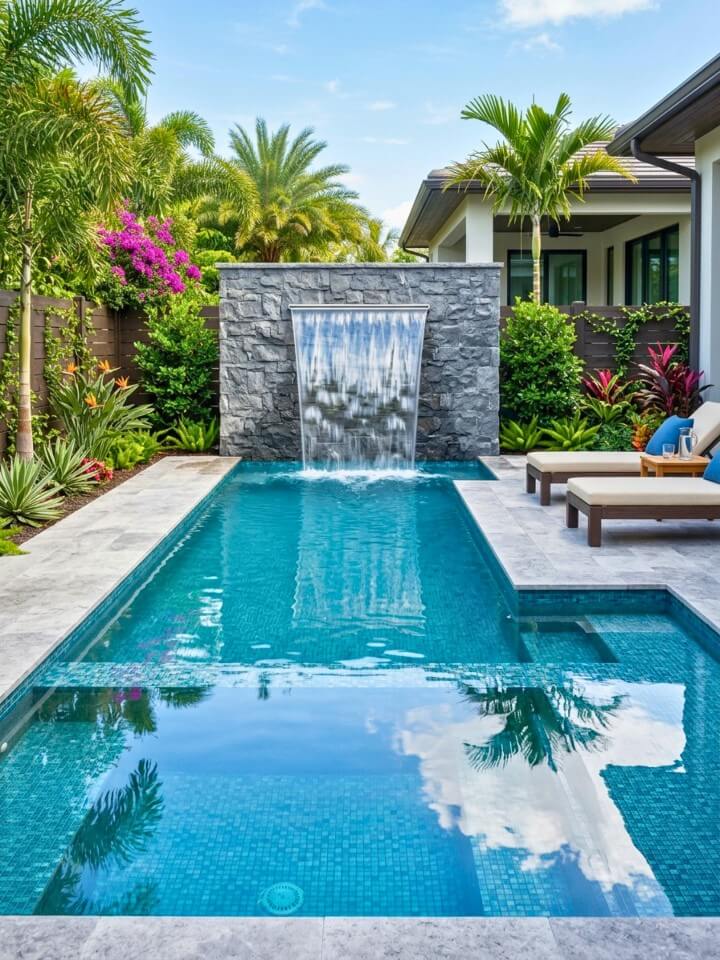 raised wall spillover waterfall idea