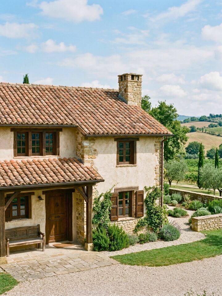 reclaimed terracotta roof tiles