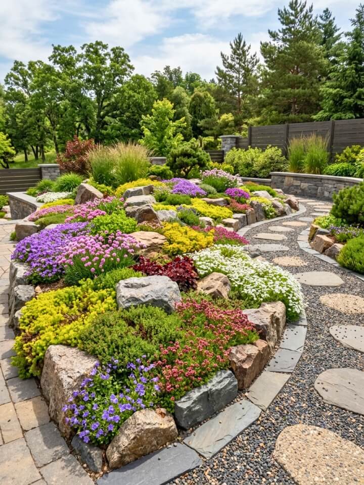 rock garden alpine planting landscape design