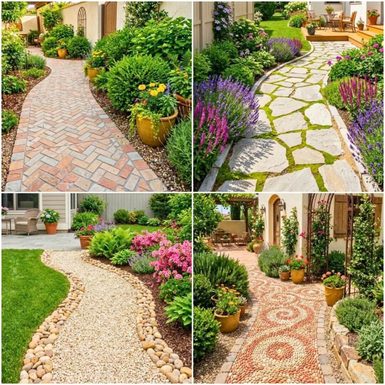 rock walkway ideas