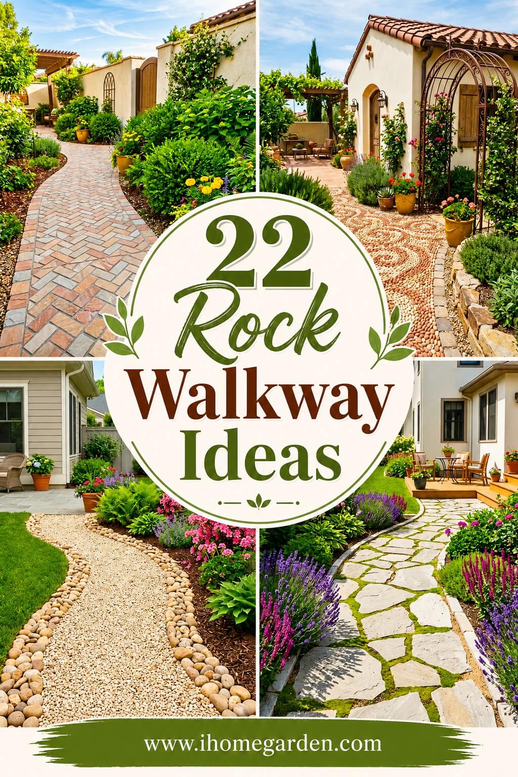 rock walkway ideas for a yard you'll love walking through