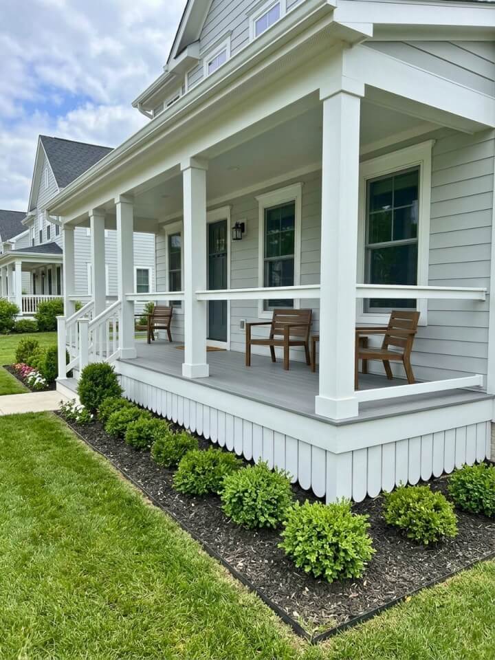 scalloped siding porch skirting ideas