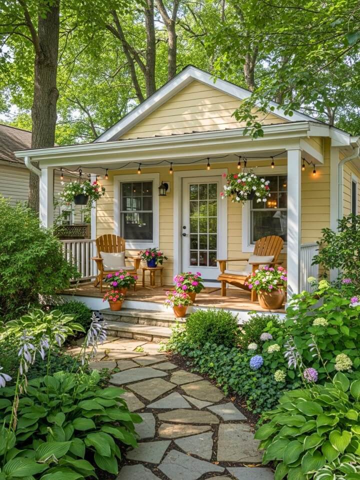 small backyard retreat with expansive windows