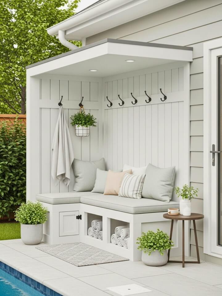 small corner cabana nook