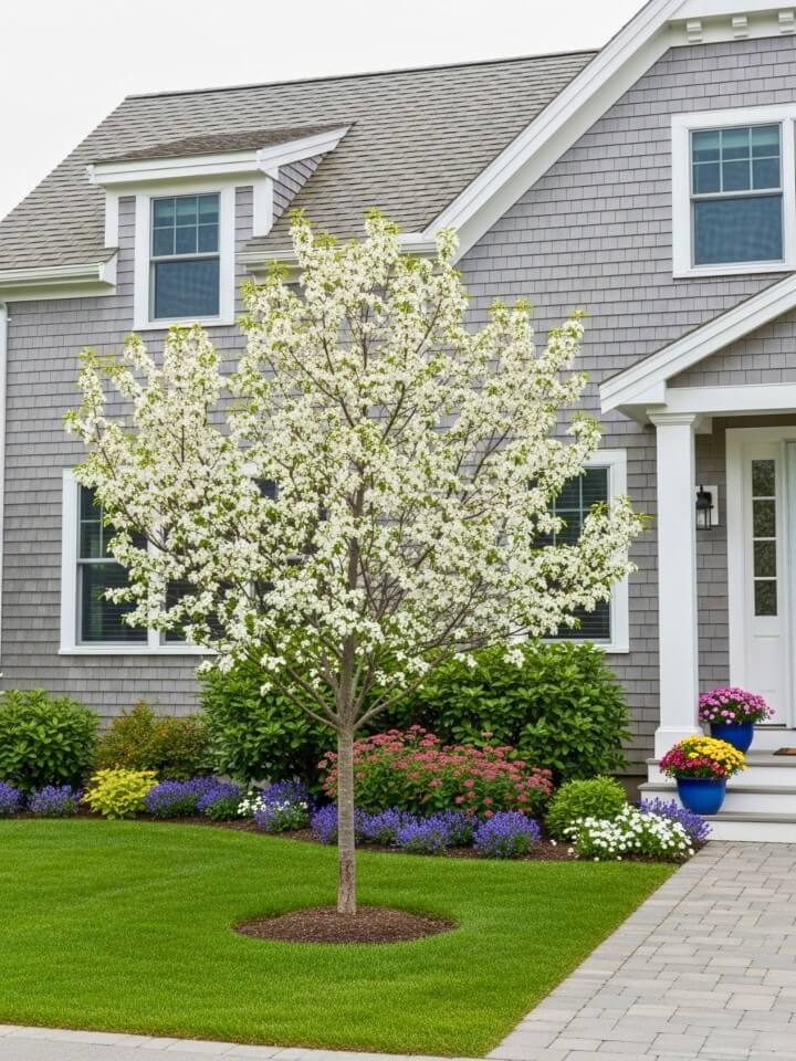 small decorative trees for front yard landscaping