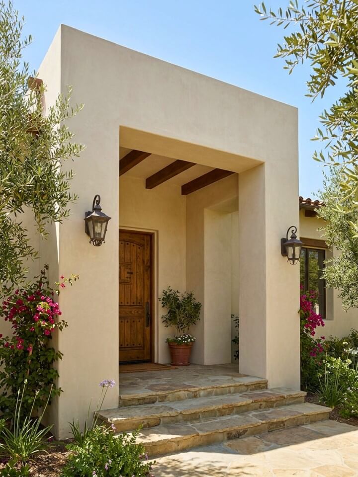 stucco porch exterior finish ideas