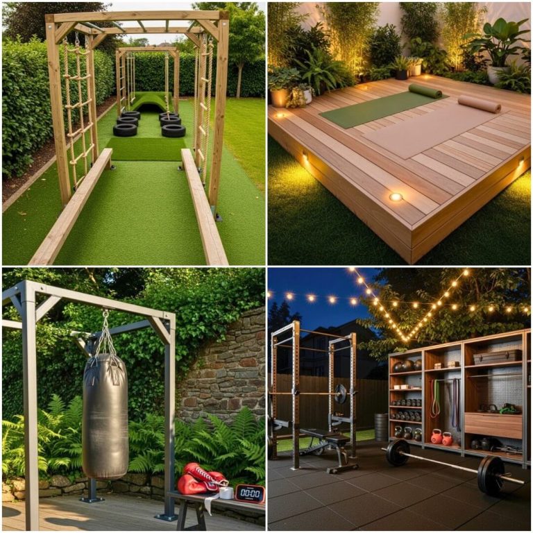 unique backyard gym ideas