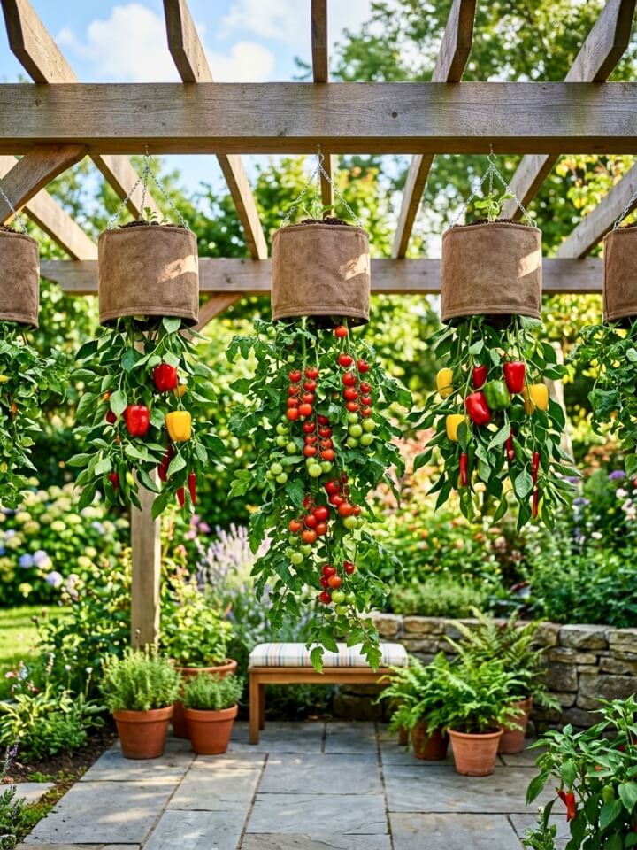 upside down planter bags