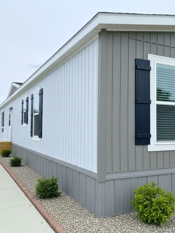 vertical vinyl siding modern tall exterior look for mobile homes