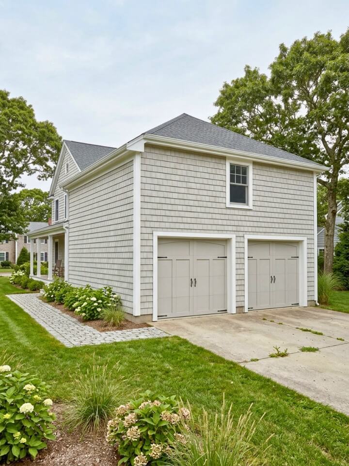vinyl shake siding coastal cottage exterior