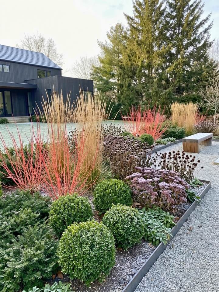 winter garden structural planting seasonal interest