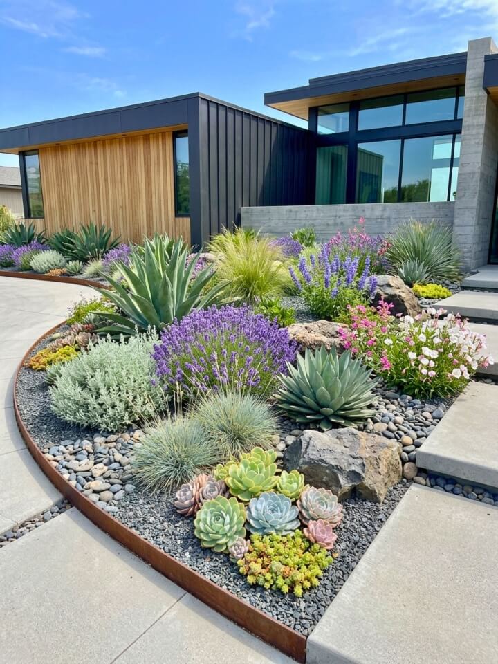 xeriscape garden design low water landscapes